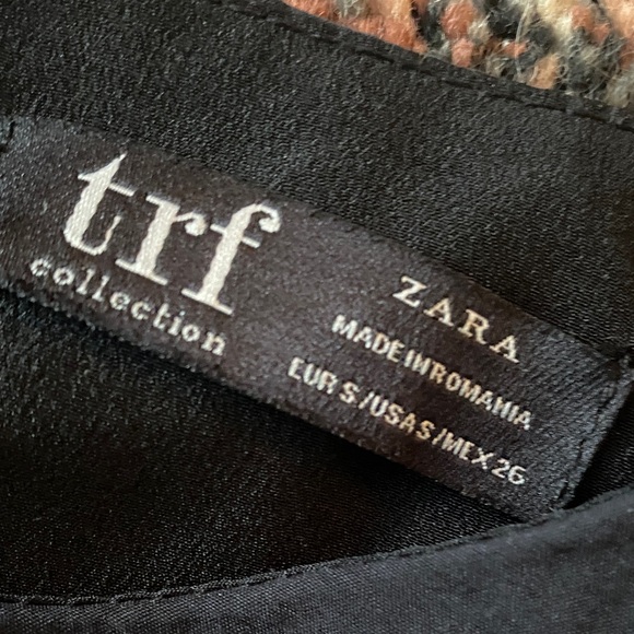 Zara Navy Ruffle Mini Dress - Picture 2 of 5